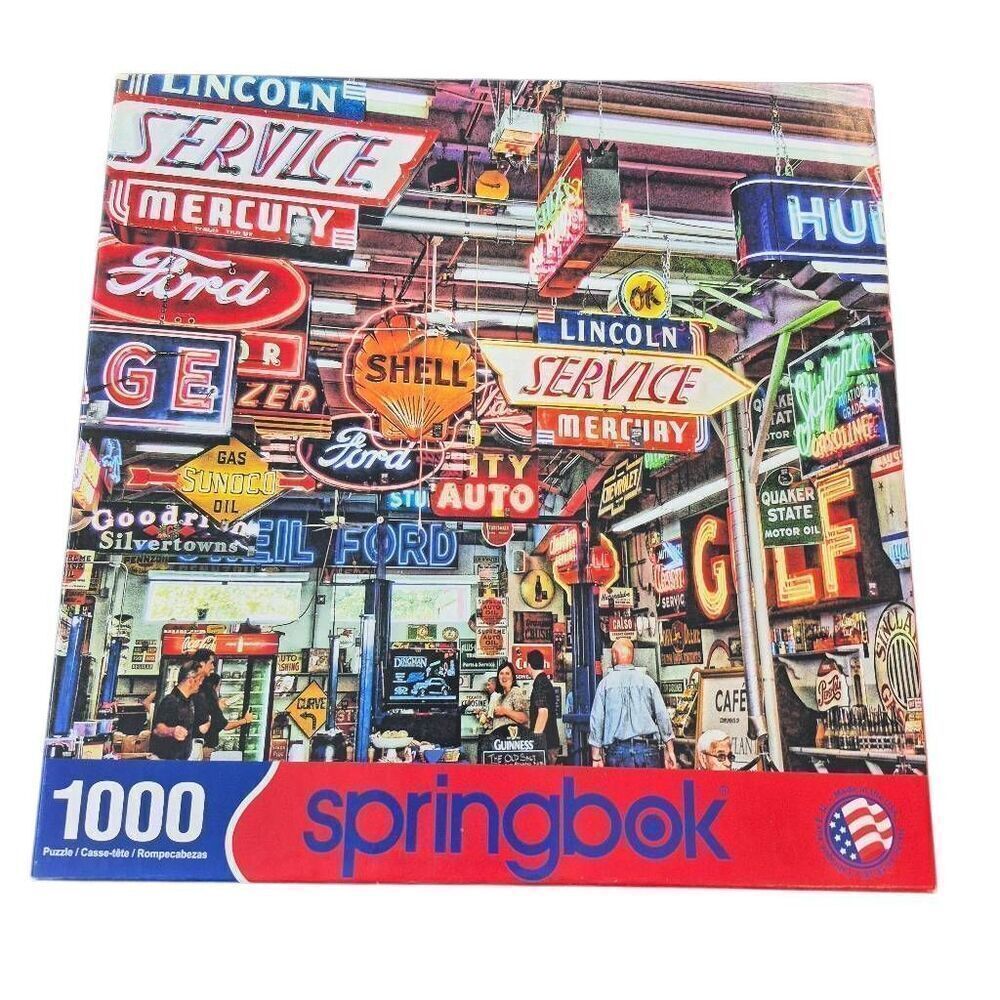 Springbok American Icons 1000 pc Jigsaw Puzzle, Box Damaged